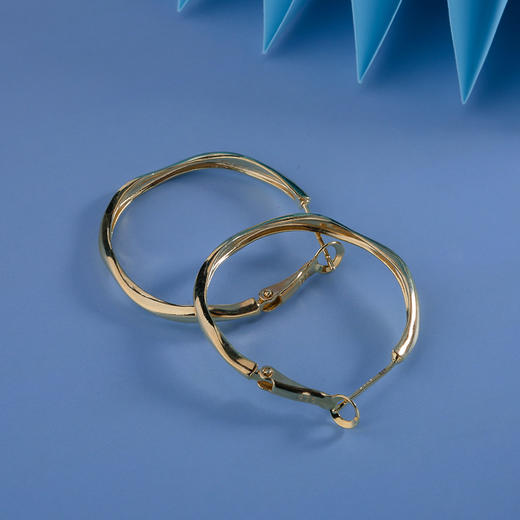 【宏艺珠宝】银影几何·银s925耳饰 商品图1