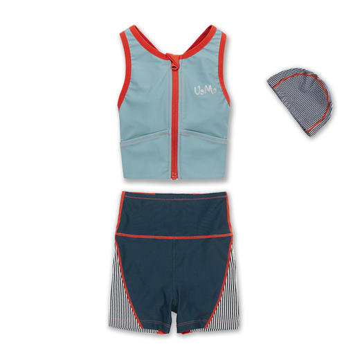 【代发】Uzmz有这么只小海豚系列高弹贴肤漂亮泳姿男女童泳衣套装11 商品图1