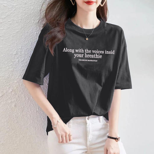 百媚生 纯棉100%短袖t恤1066 商品图6