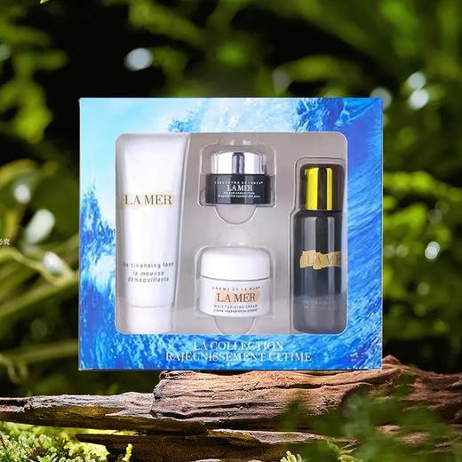 【下单2套赠lamer唇膜5g*1盒】海蓝之谜经典小样四件套旅行便携装精粹水30ml洗面奶30ml面霜7ml眼霜5ml一般贸易 商品图5