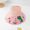【镂空帽顶结构，透气不易闷~】儿童防晒帽可折叠 夏季小黄帽宝宝遮阳帽 女童空顶帽男孩太阳紫外线-QQ 商品缩略图6