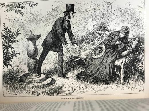 约19世纪后期 狄更斯《德鲁德疑案与其他故事》 8幅插图 真皮精装36开 商品图10