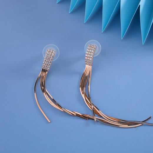 【宏艺珠宝】金绦吟风·银s925耳饰 商品图1