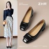 ZHR则则简约纯色浅口气质单鞋女鞋2025新款法式优雅时髦通勤鞋子 商品缩略图2