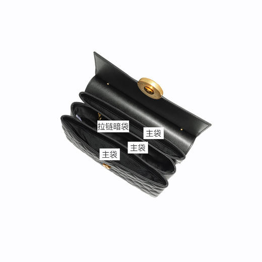 6941239122757 HRHR赫莲娜新款多袋牛皮混羊皮包包女斜挎包菱格链条气质单肩大包 商品图4