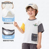 【5A抑菌+凉感不闷汗】【90-140】【MQDmini】男童夏季短袖t恤儿童圆领口袋撞色上衣 商品缩略图7