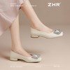 ZHR则则法式复古水钻方扣平底单鞋女2025新款百搭浅口一脚蹬女鞋 商品缩略图8