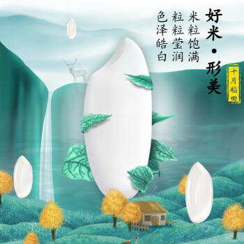 十月稻田 当季新米 寒地之最 五常大米 5kg*2/箱装（东北大米 20斤） /粮油调味 /米 /稻花香米 商品图5