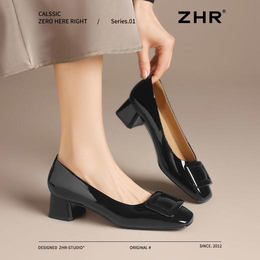ZHR则则简约纯色浅口气质单鞋女鞋2025新款法式优雅时髦通勤鞋子 商品图9