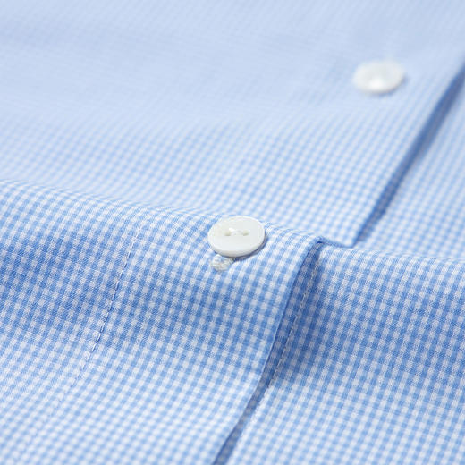 HERLIAN 2025夏季新品女士领口系带蝴蝶结设计短版格纹衬衫 商品图3