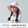 【UPF50+ 送口哨】儿童防晒渔夫帽夏季防紫外线宝宝遮阳帽男孩女孩太阳帽大帽檐披风 商品缩略图3