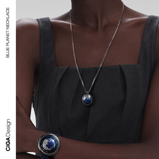 不锈钢吊坠CIGAdesign玺佳守护蓝色星球项链吊坠时尚环保吊坠 商品图5