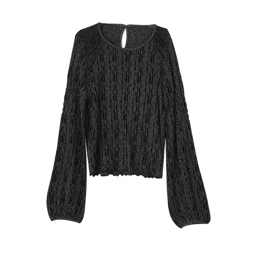 VIMAGE纬漫纪慵懒感时尚垂坠小众设计针织衫上衣春季新款V2301918 商品图5