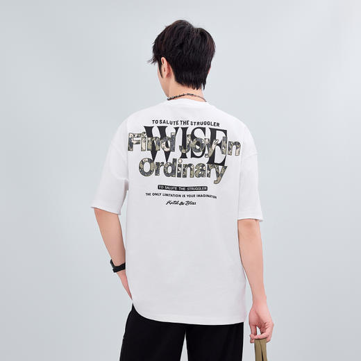 【新品上市】HX 夏季圆领短袖T恤微宽松版型/C102520245101 商品图6