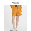 VIMAGE纬漫纪秋新款时尚直筒宽松阔腿短裤V2205803 商品缩略图0