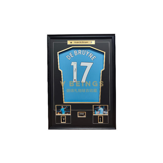收藏系列 德布劳内17号蓝色 23-24赛季 亲笔签名球衣 商品图0