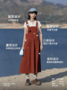 早乙女惠子saotome/STMQZ252197/彩色纽扣碎褶背带裙 商品缩略图1