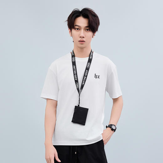 【断码清仓】HX 夏季圆领短袖T恤凉感科技合体版型/S102522717101/02 商品图5