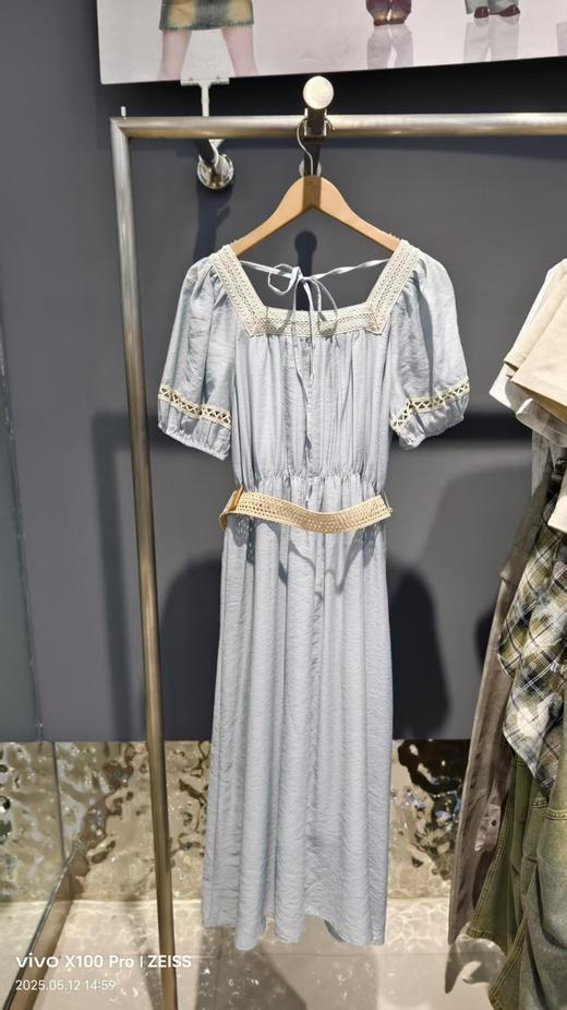 P&X设计师女装 夏 梭织连衣长裙 蓝色 824208209B 商品图1