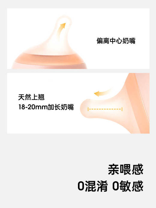 suavinex苏维妮仿生母感新生婴儿医用硅胶偏中心零零奶瓶替换奶嘴304586 304587 306384 商品图1