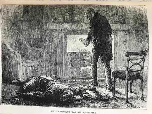 约19世纪后期 狄更斯《德鲁德疑案与其他故事》 8幅插图 真皮精装36开 商品图9