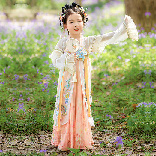 苏城纪夏新品女童汉服海棠 商品图0