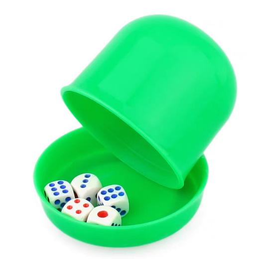 骰子色子骰盅套装带底座 六种颜色随机配送 商品图3