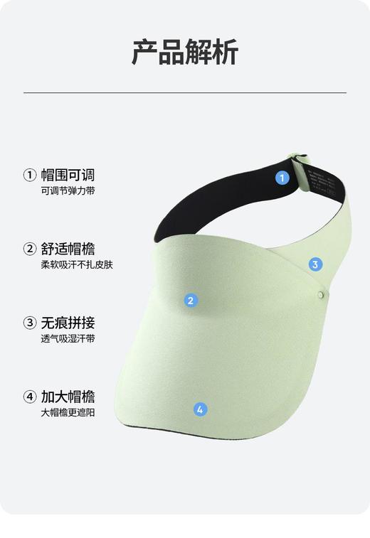 亲子儿童款成人款帽子冰丝无痕空顶防晒帽夏季速干ZY4020/HS4008 商品图4