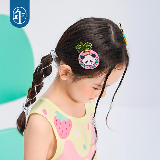 年衣25女童熊猫发夹儿童发饰可爱女孩发饰头饰盼达果园发夹 商品图3
