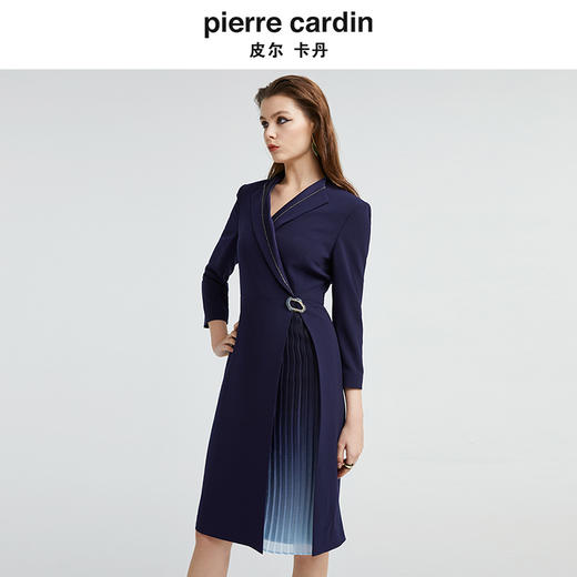 皮尔卡丹女装新款都市渐变修身收腰连衣裙P4344E4990L2 商品图2