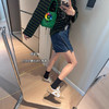 长腿辣妹裙裤！韩系穿搭防走光牛仔短裤女一片式小个子显瘦A字短裙！ 商品缩略图3