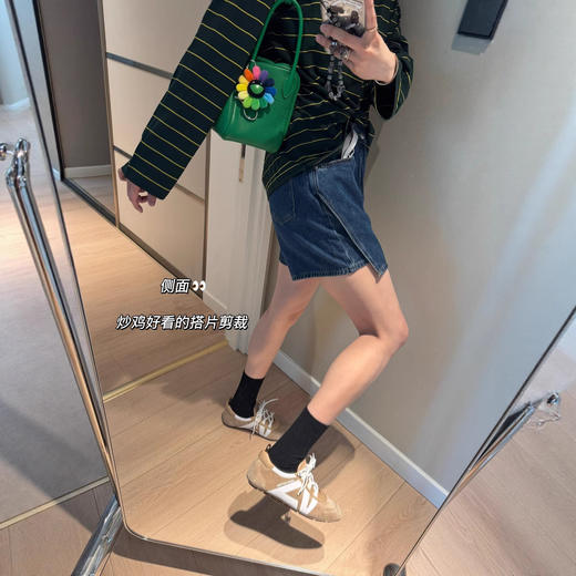 长腿辣妹裙裤！韩系穿搭防走光牛仔短裤女一片式小个子显瘦A字短裙！ 商品图3