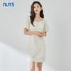 NUTS夏季新品纯色方领优雅气质收腰短袖连衣裙322101052B 商品缩略图5