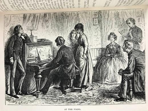 约19世纪后期 狄更斯《德鲁德疑案与其他故事》 8幅插图 真皮精装36开 商品图6