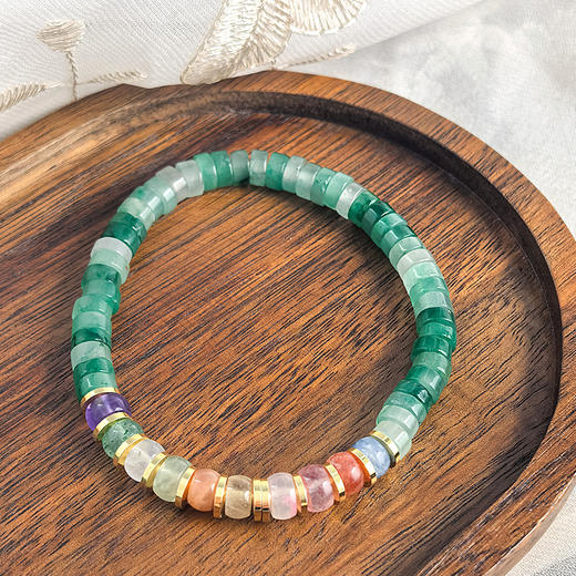 【玉石家族的跨界新贵】BAOFANDI宝梵迪新中式系列非洲翠手串 4款可选 色泽清透温润 带礼盒证书！ 商品图2