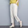 丁摩 夏装棉麻休闲时尚九分裤新款女装薄款松紧腰裤子5ZF-2207 商品缩略图2