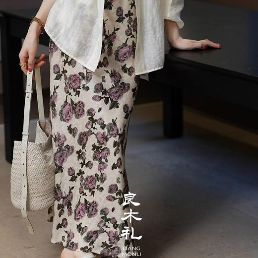 【预售7天】系带衬衫87501&玫瑰半裙 商品图1