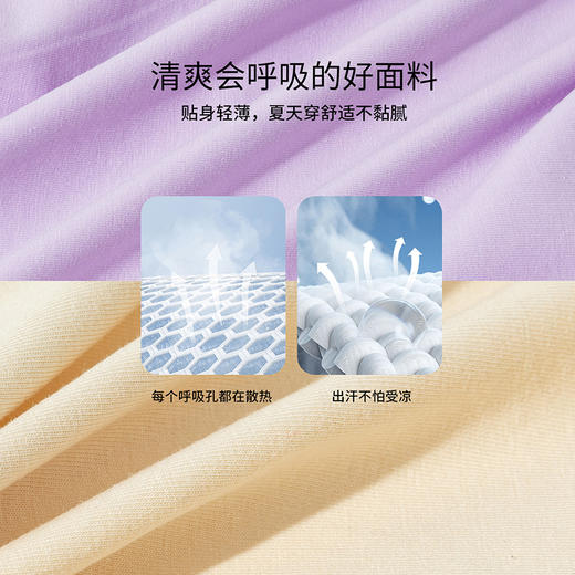 贝贝怡2025夏新款女童凉感短袖套装卡通轻薄透气T恤花边短裤两件套ZB2ET068 商品图8