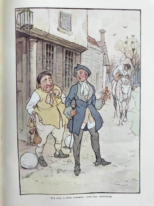 约20世纪早期 狄更斯《巴纳比·拉奇》儿童版 8幅彩色插图 漆布精装32开 商品图6