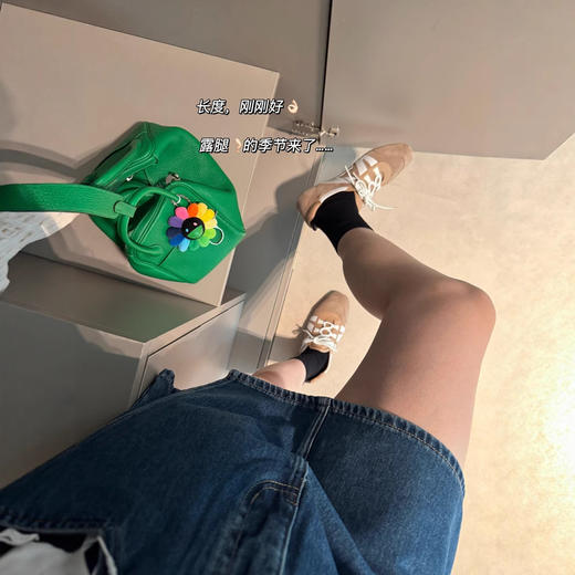 长腿辣妹裙裤！韩系穿搭防走光牛仔短裤女一片式小个子显瘦A字短裙！ 商品图4