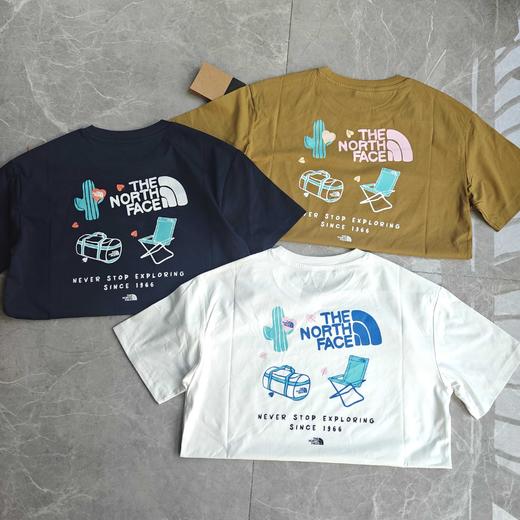 北面男女同款纯棉印花短袖T恤户外休闲透气新款TheNorth 商品图4
