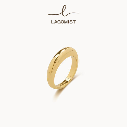【宋佳&王栎鑫&弦子同款】Lagomist拿铁系列 | 金/银咖啡杯柄中号戒指 商品图0