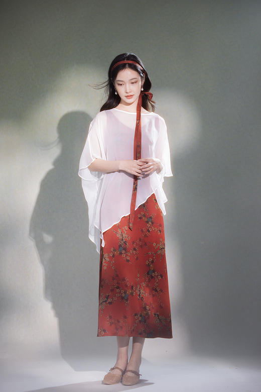 逸红颜明月优选#夏日桑蚕丝防晒斗篷「云纱」禅意仙气，轻若无物的呼吸感，属于你的东方飘逸 商品图2