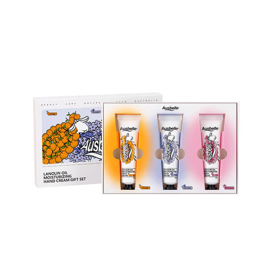 【跨境】Ausbelle澳思蓓 澳洲小羊无油感植物精油护手霜礼盒套盒30ml*3支 商品图6