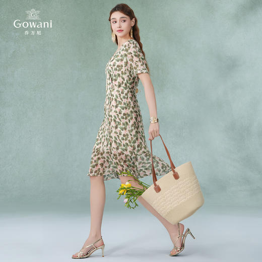 乔万尼真丝桑蚕丝法式优雅连衣裙新夏季EI2E759 商品图4