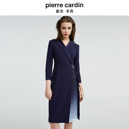 皮尔卡丹女装新款都市渐变修身收腰连衣裙P4344E4990L2 商品图3