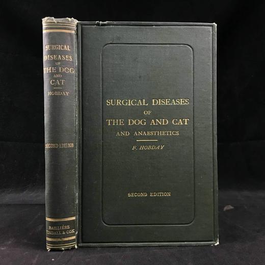 1906年 猫与狗的外科疾病 241幅插图 漆布精装大32开 商品图0