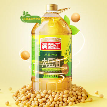 满疆红食用油 非转基因 原香一级大豆油5L 东北优质大豆 /粮油调味 /食用油 /大豆油 商品图3