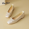 REEMOOR睿慕2025年春新款舒适软底浅口单鞋方头粗跟增高通勤女鞋R224D6 商品缩略图7
