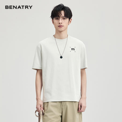 贝纳川夏季圆领多色短袖T恤ECF114107 商品图7